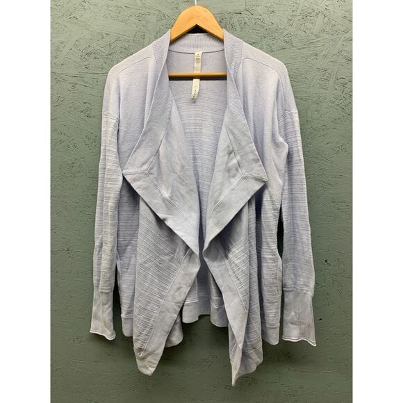 Lululemon Find Your Calm Wrap Size 6 Light Purple Silk Blend Cardigan - Picture 3 of 14